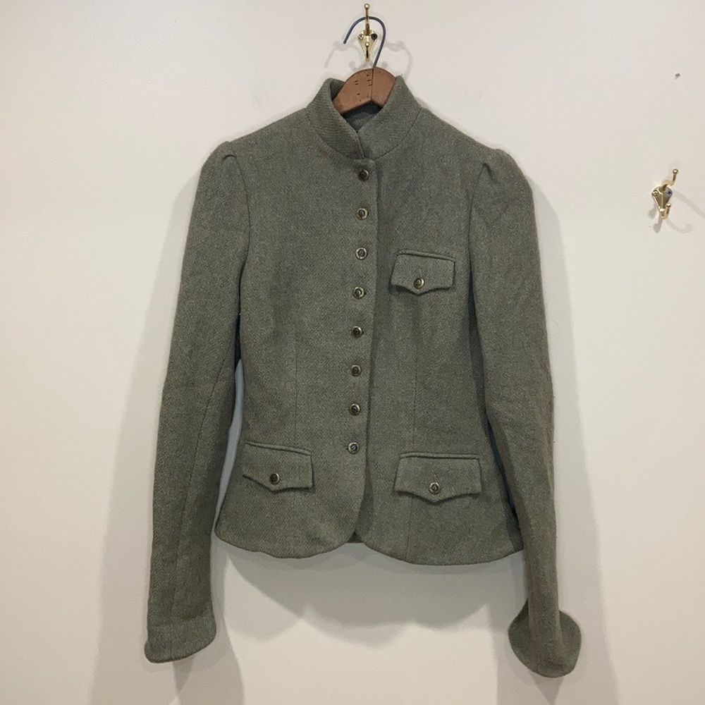 Ralph Lauren Sage Wool Blazer Jacket Size XS